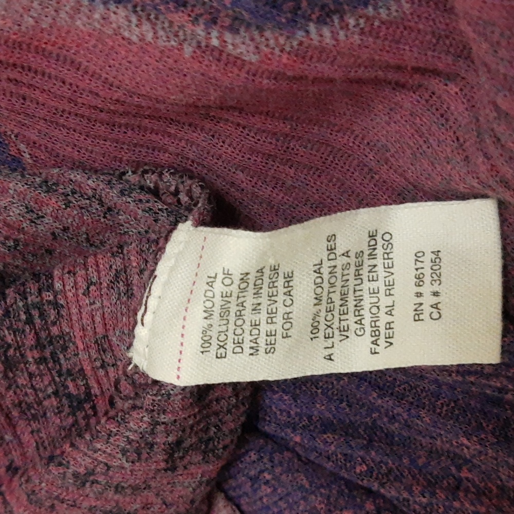 Free People Modal Bohemian Tunic Swim Coverup Surplice Sequin Purple Pink S - Picture 15 of 16